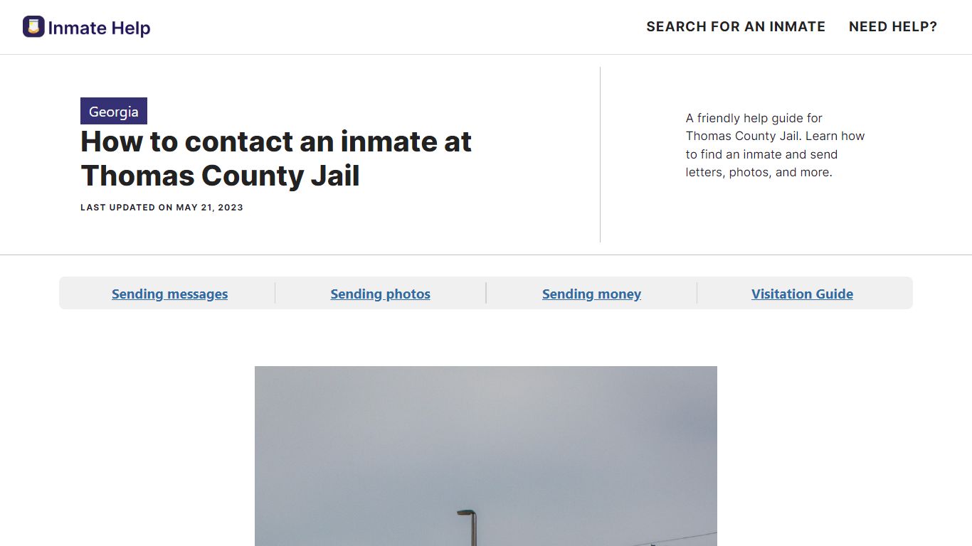 How to contact an inmate at Thomas County Jail - Inmate Help
